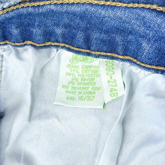 GoGo Jeans Eco Friendly Distressed Flare Jeans - 15/32 - Picture 9 of 10